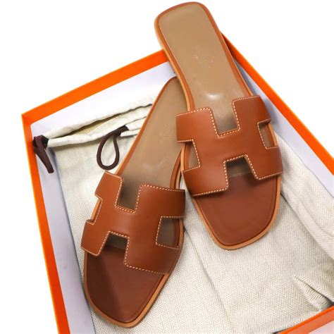 hermes tan sandal